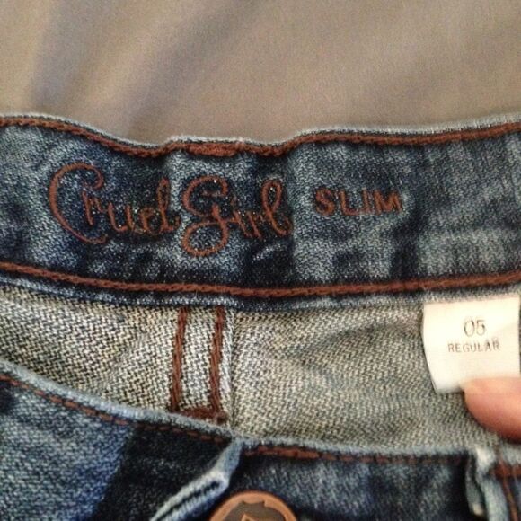 Cruel Girl slim low rise straight leg jeans 5 - Picture 5 of 7